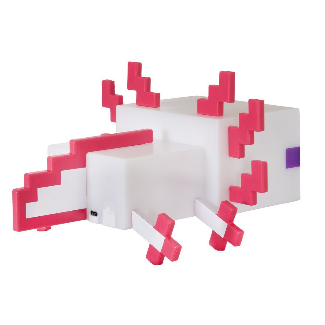 LED Table Lamp 'Minecraft' - Axolotl - Rechargeable Battery