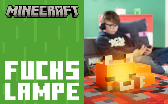 Lámpara LED de mesa 'Minecraft' - Bebé zorro - Batería recargable
