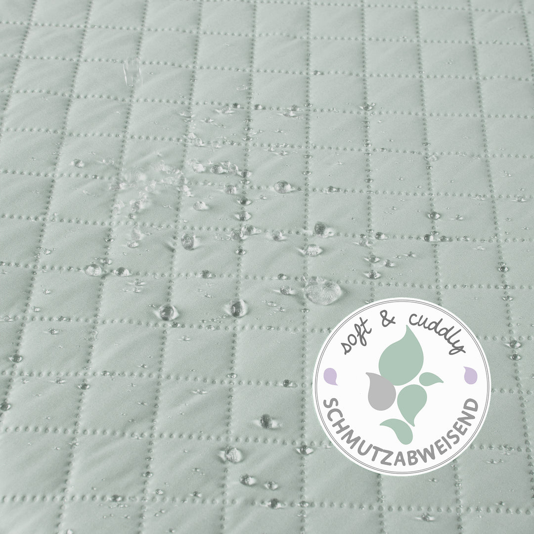 Playpen Insert 'roba Style' - 75 x 100 - 100 x 100 cm - Side Padding - Frosty Green