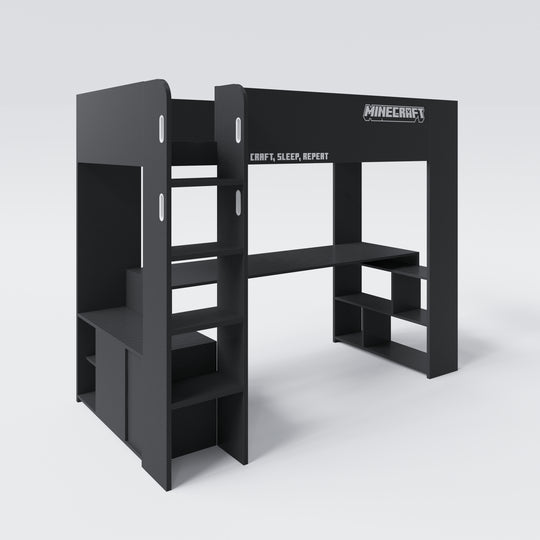 Lit mezzanine 'Minecraft' - lit de jeu 90 x 200 cm