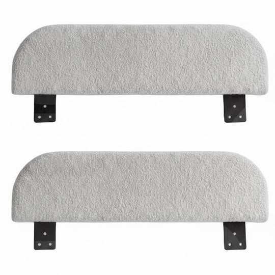 Lot de 2 éléments latéraux gris clair pour le lit enfant roba Little Dream avec équerres de fixation. Partiellement générée par IA.