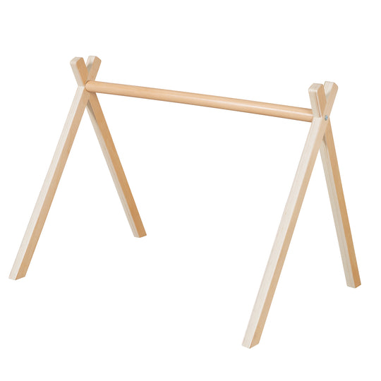Portique de Jeu Montessori pour Bébé – Entraîneur de Préhension en Bois – Naturel