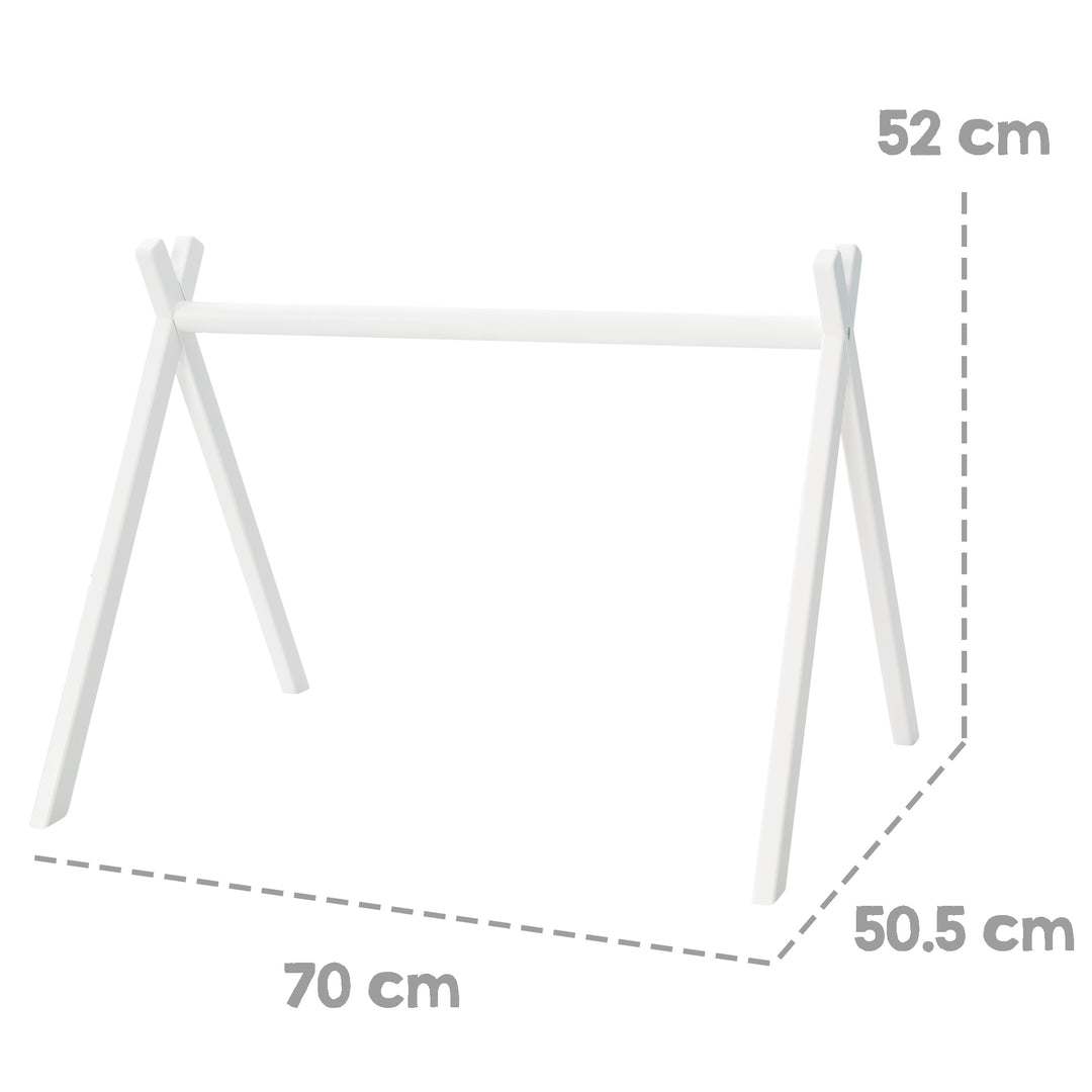 Baby Play Arch, Play & Grasp Trainer according to Montessori, White, Play & Montessori Baby Gym
