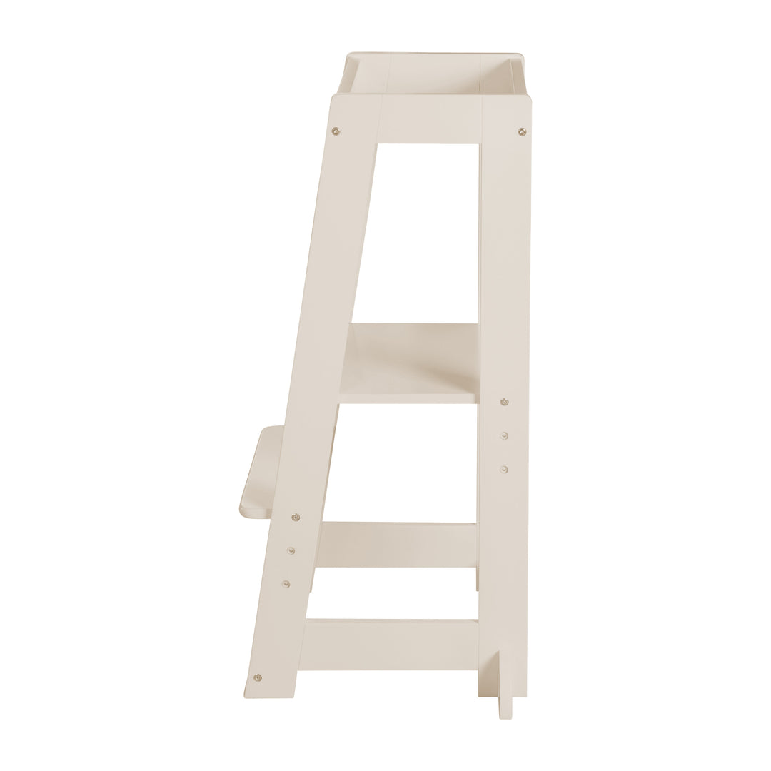 Torre di apprendimento 'Monti Step' secondo il metodo Montessori - Regolabile in altezza - Cashmere