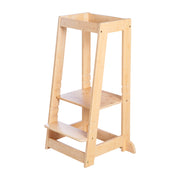 Torre di apprendimento in legno di bambù - Sgabello per bambini - Supporta fino a 80 kg
