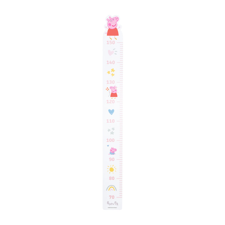 Messlatte Peppa Pig cm 150 cm Holz - für Kinder wei - – bis Skala 70 roba von