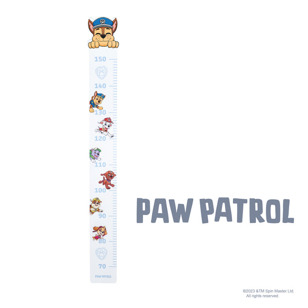 Messlatte Paw Patrol - Skala von 70 cm bis 150 cm für Kinder - Holz weiß / blau