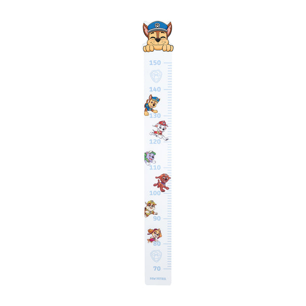 Messlatte Paw Patrol - Skala von 70 cm bis 150 cm für Kinder - Holz weiß / blau