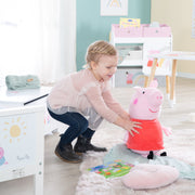 Estante de juego 'Peppa Pig' con 5 cajas de tela - estante de almacenamiento de madera