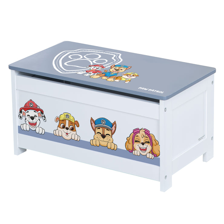 Cassapanca giocattoli 'Paw Patrol' in legno - Seduta pieghevole - Bianco / Blu