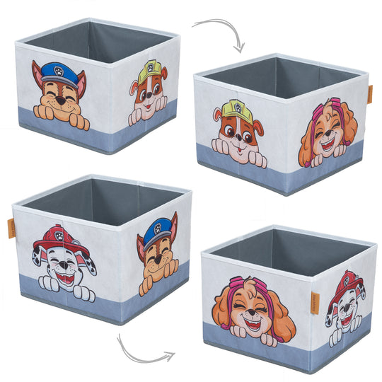 Banco plegable 'Paw Patrol' + Cajas de lona - Convertible en escritorio escolar