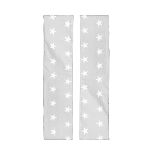 Set di 2 cuscini da panca con design 'Little Stars' per set da festa per bambini - grigio / bianco