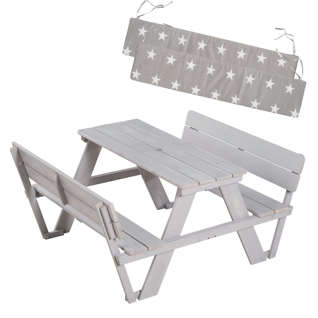 Roba ® Kinderzithoek Picknick for 4 outdoor Deluxe, teakhout Roba ® Kinderzithoek Picknick for 4 outdoor Deluxe, teakhout