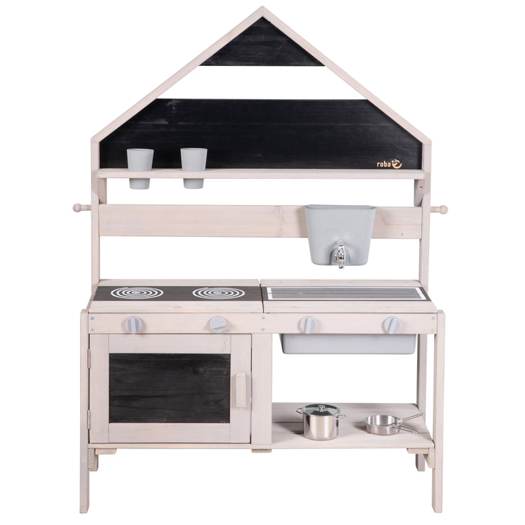 Jeu en plein air et cuisine de boue dans le look de la maison - FSC-bois certifié - Gray Glazed
