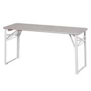 Outdoor Wooden Party Set - 2 Benches + 1 Children's Table - Gray Stained