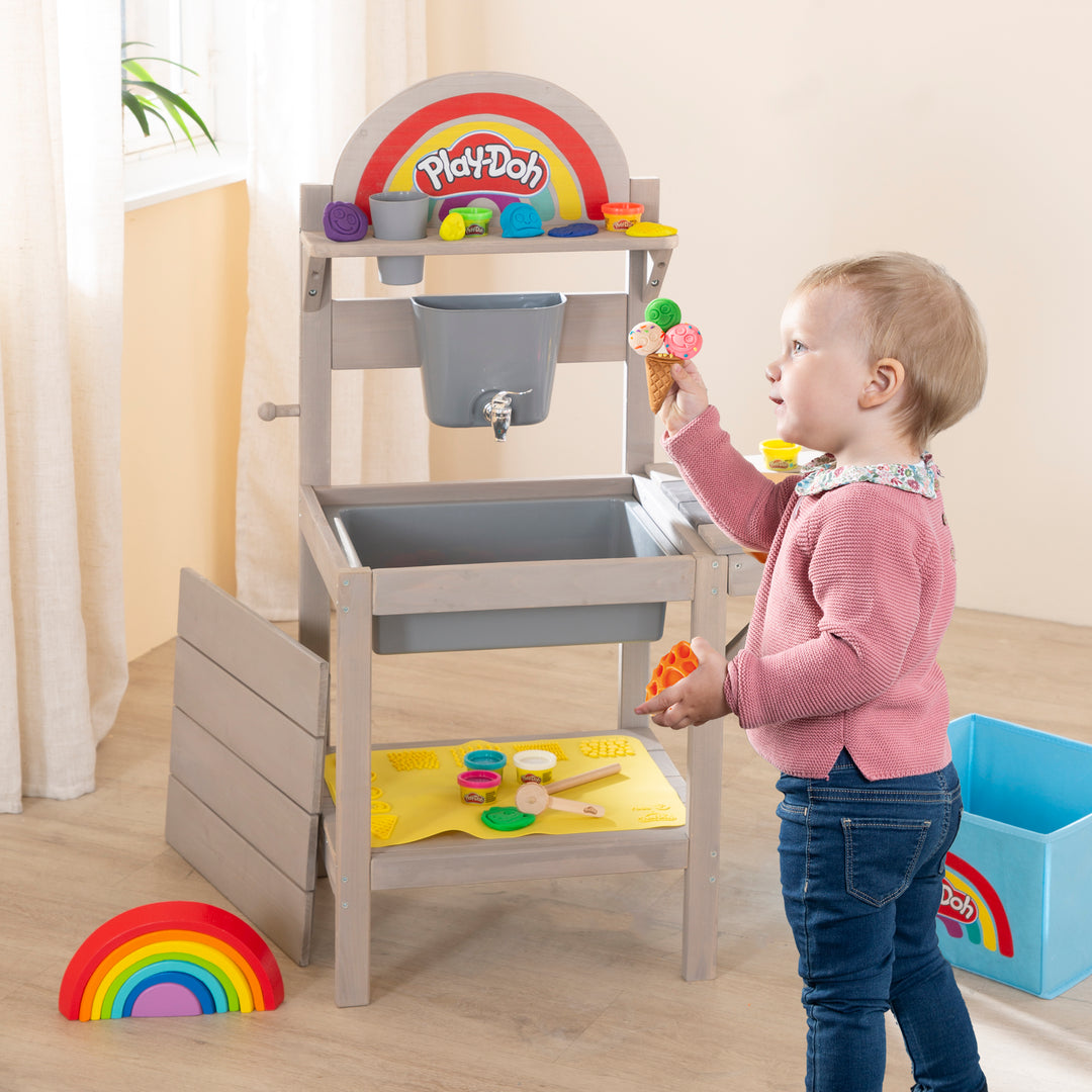 roba x Play-Doh Mud Kitchen for Children, incl. Accessories