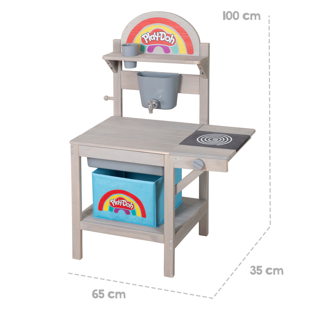 roba x Play-Doh Mud Kitchen for Children, incl. Accessories