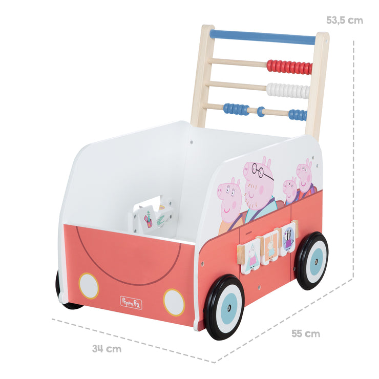 Bully-Schiebebus 'Peppa Pig' - Lauflernwagen mit Motiv der Serie – roba