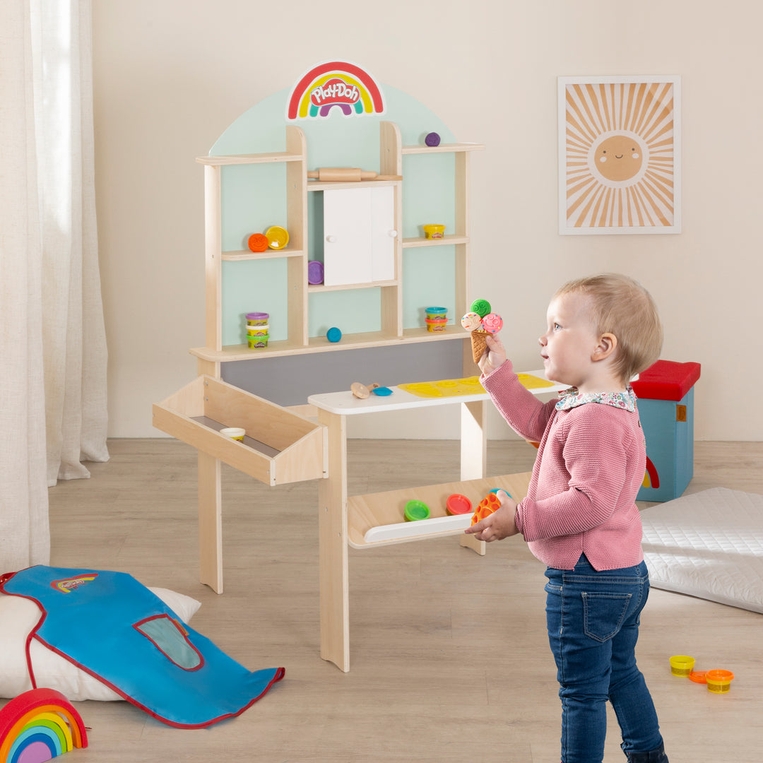 roba x Play-Doh Negozio per Bambini con 12 Barattoli di Pasta Modellabile e Accessori