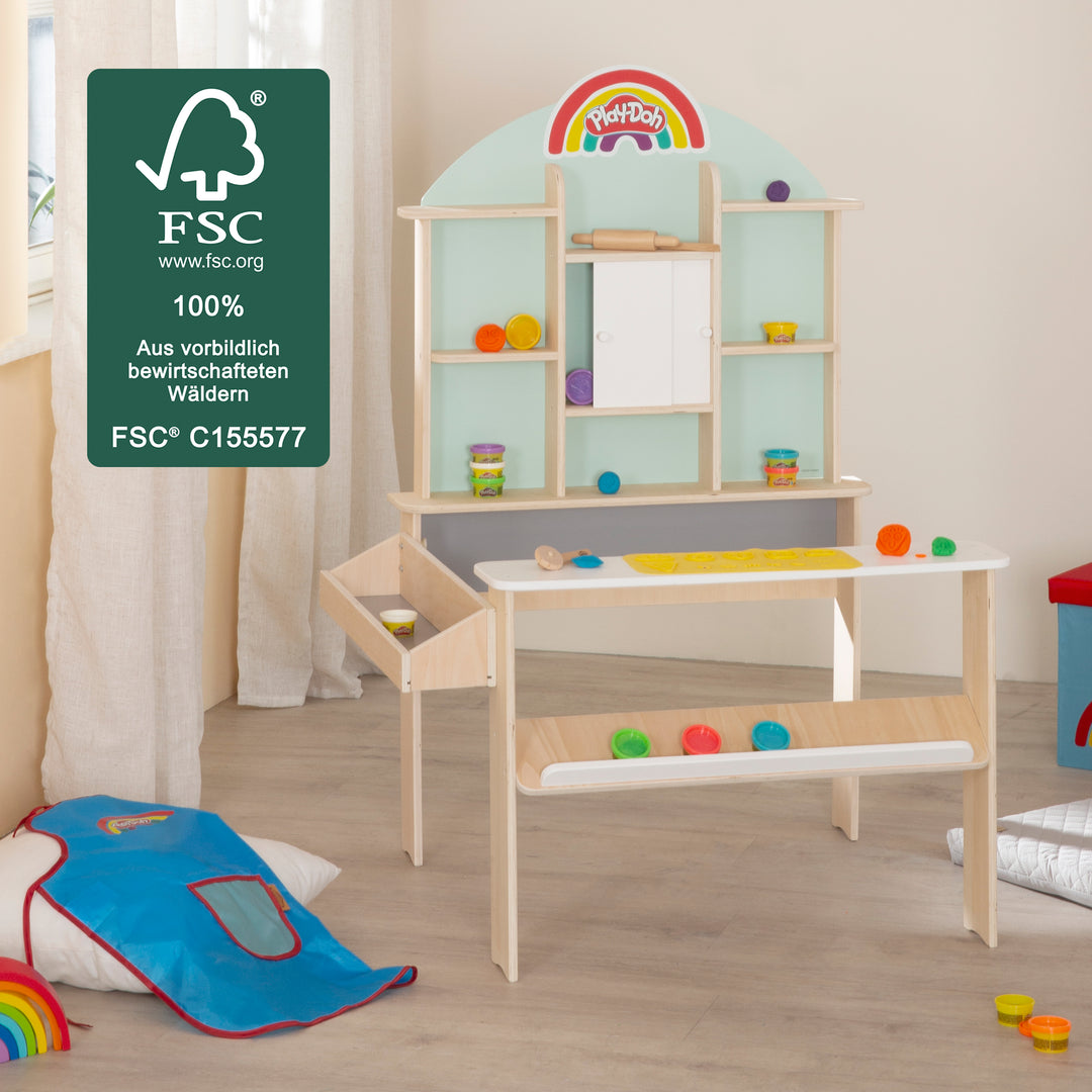 roba x Play-Doh Negozio per Bambini con 12 Barattoli di Pasta Modellabile e Accessori