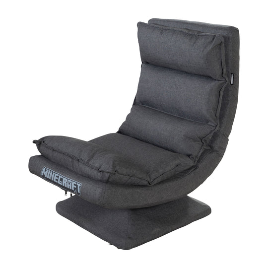 Fauteuil de jeu rembourré 'Minecraft' avec fonction pivotante - réglable - anthracite