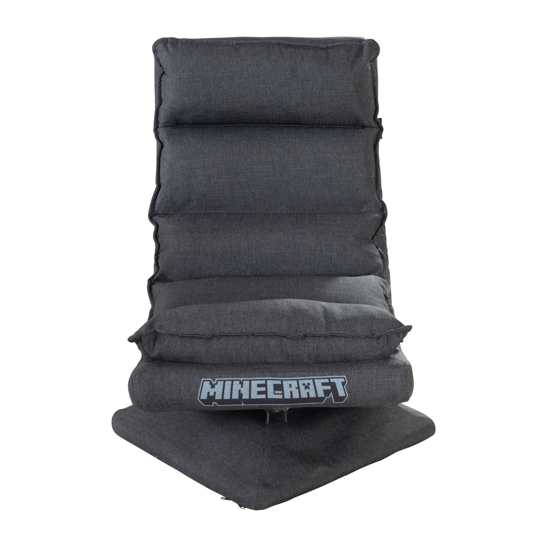 Fauteuil de jeu rembourré 'Minecraft' avec fonction pivotante - réglable - anthracite