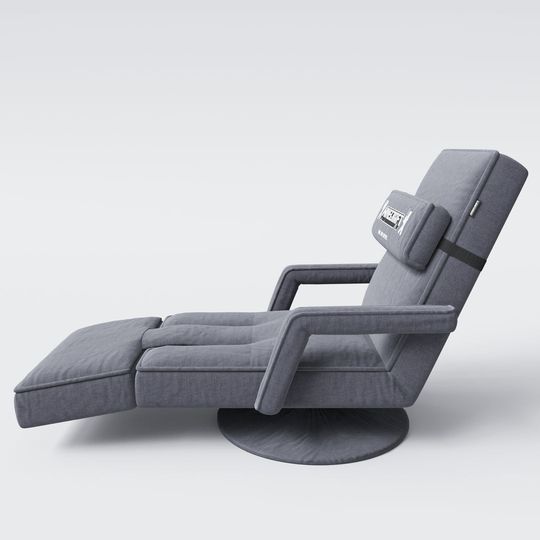 Fauteuil de jeu 'Minecraft' avec accoudoirs, repose-jambes et appui-tête - avec support clavier