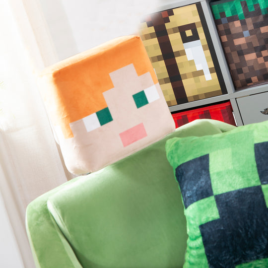 Fauteuil pivotant 'Minecraft' - Design Alex - Accoudoirs et appuie-tête - Multicolore