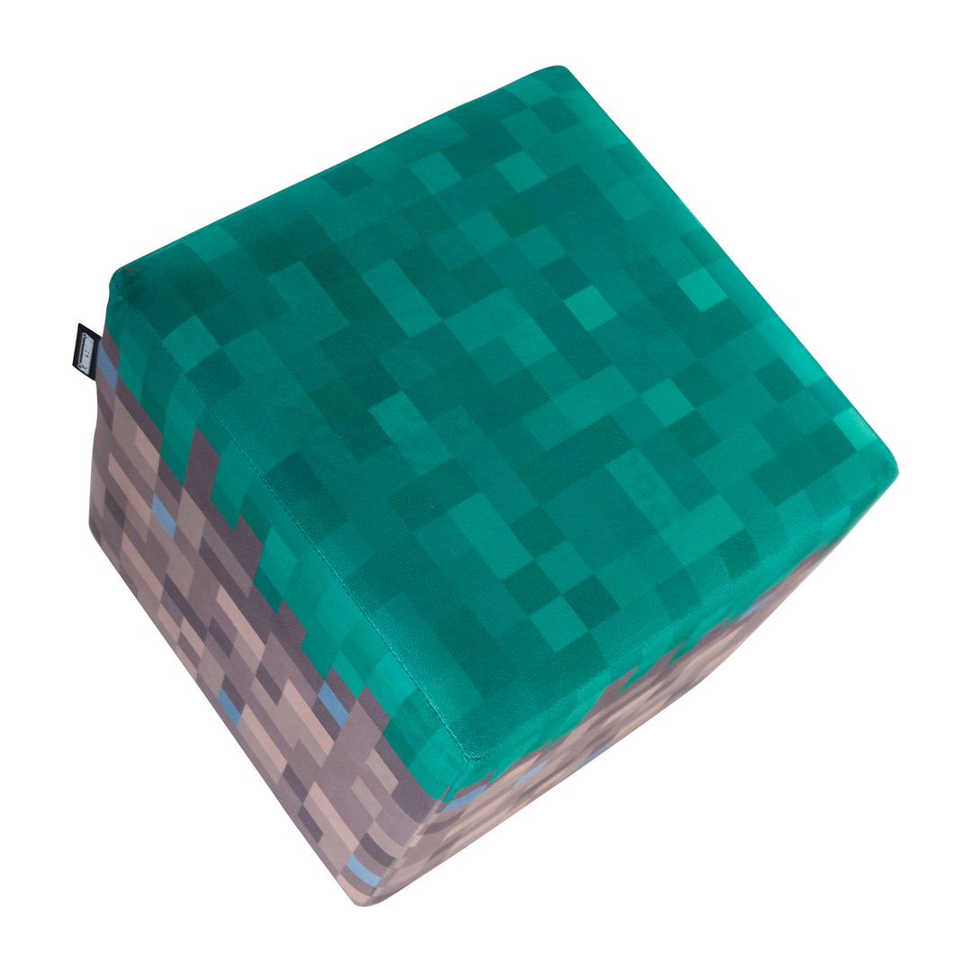 Pouf et ottomane 'Minecraft' set de 2 - assise rembourrée - herbe / TNT