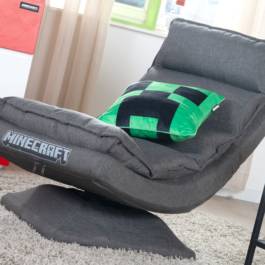Coussin décoratif 'Minecraft' avec rembourrage - Creeper - tissu en velours