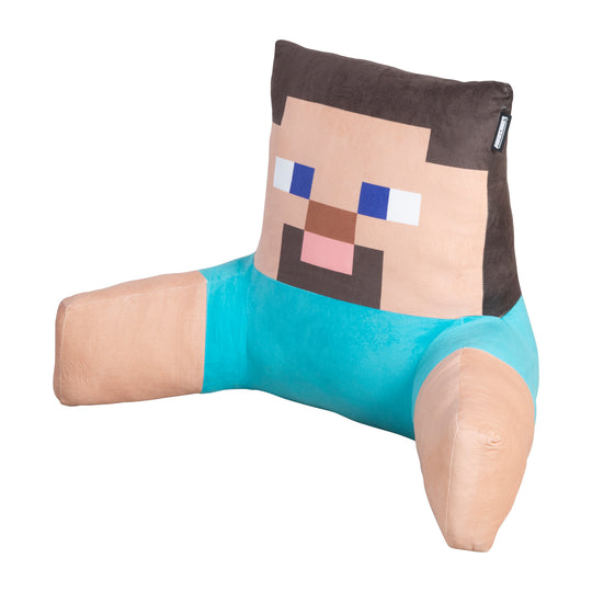 Coussin de lecture et de relaxation 'Minecraft' - Steve - Tissu en velours