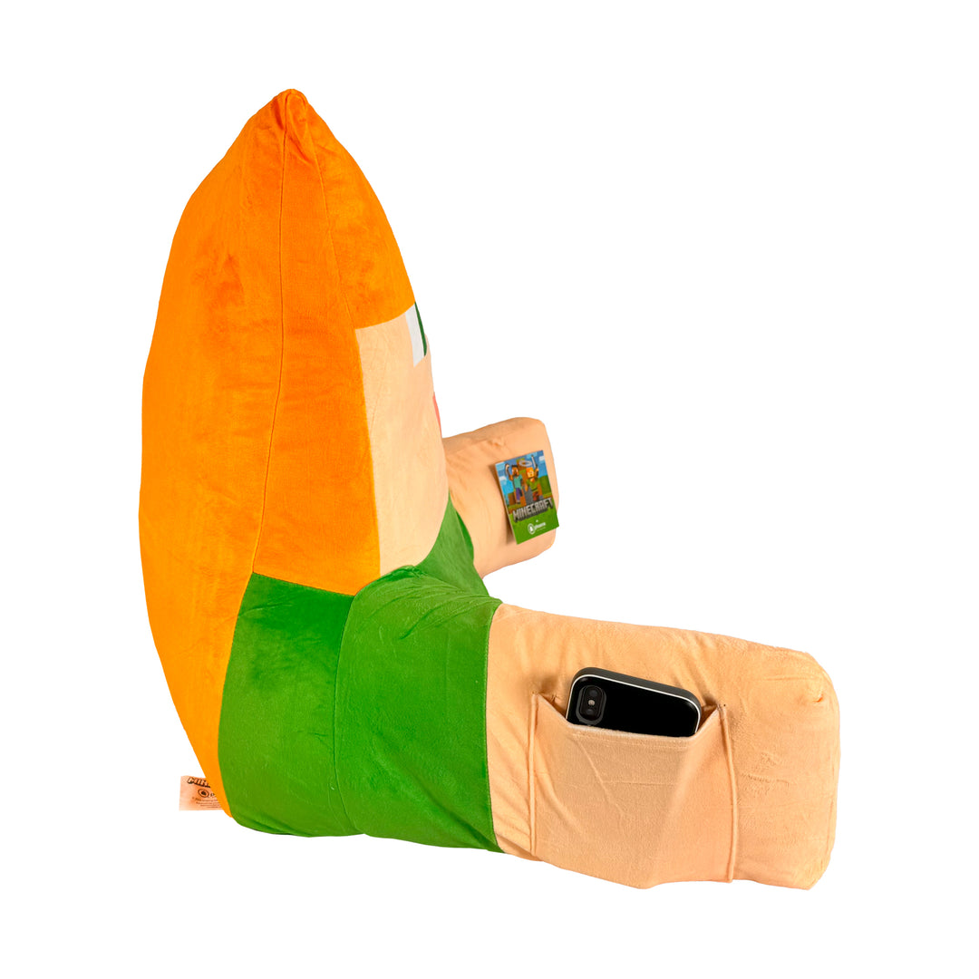 Coussin de lecture et de relaxation 'Minecraft' - Alex - Tissu en velours