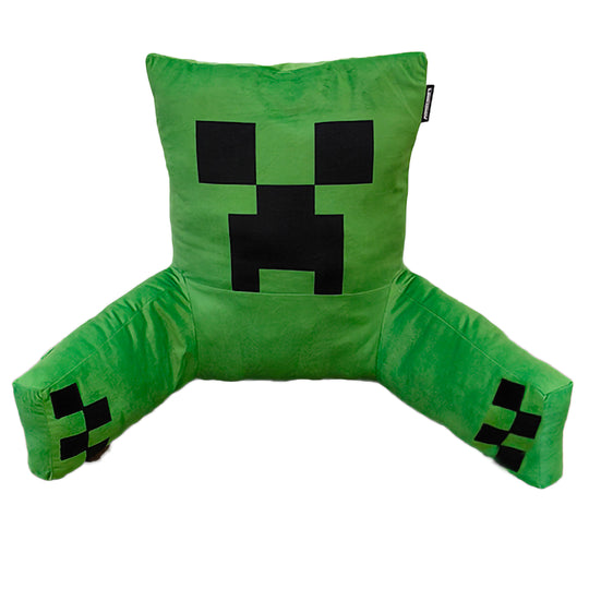 Coussin de lecture et de relaxation 'Minecraft' - Creeper - Tissu en velours