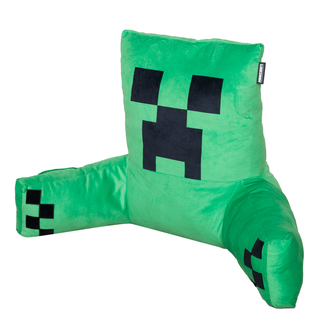 Coussin de lecture et de relaxation 'Minecraft' - Creeper - Tissu en velours