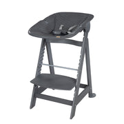 Grow-Along High Chair 'Born Up' Set 2in1, 'Graphite stepped' with reclining function