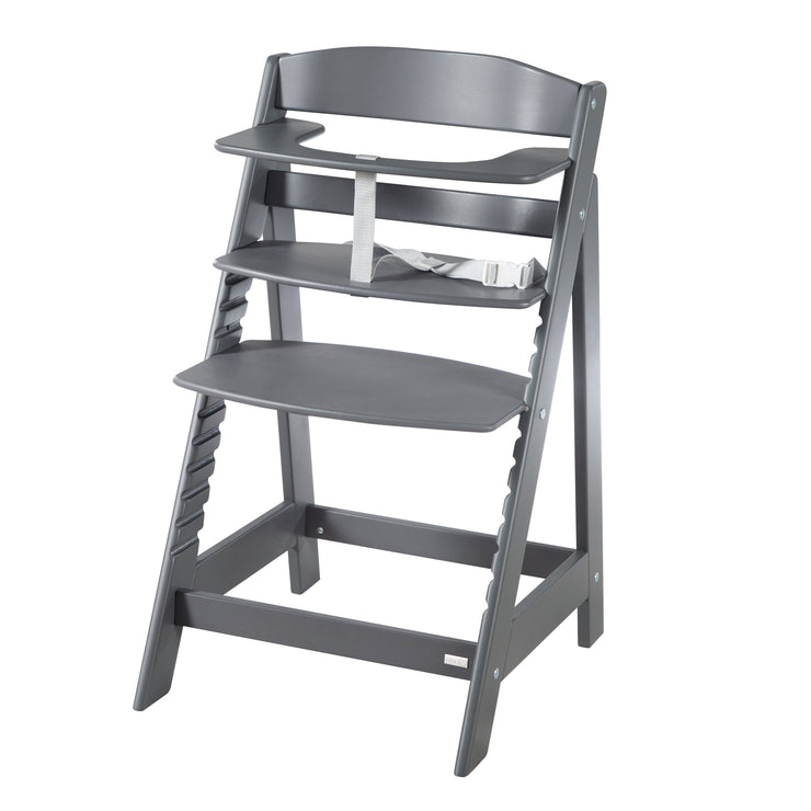 Grow-Along High Chair 'Born Up' Set 2in1, 'Graphite stepped' with reclining function