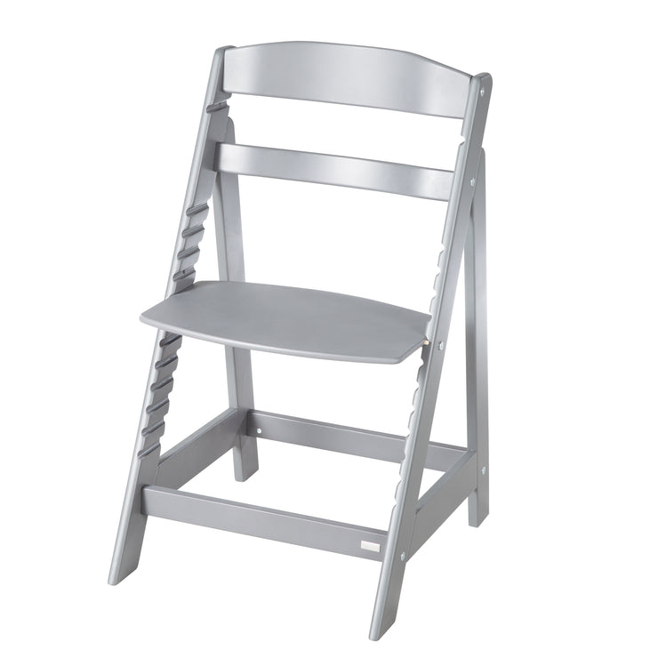 Chaise haute de l'escalier «Born» Set 2in1 en gris, y compris la fixation laïque «Stone Stepped»
