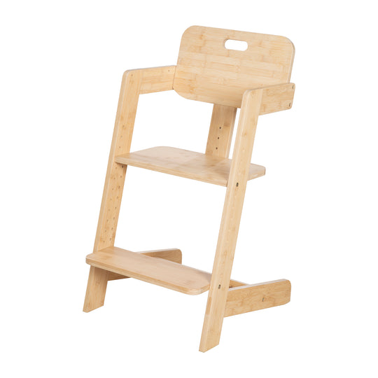 Trona para Bebés 'Nature Up' con Bandeja - Fabricada en Madera de Bambú Certificada FSC
