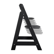 Stair elevator 'Sit up Flex', growing to the youth chair, wood painted black