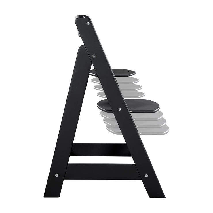 Stair elevator 'Sit up Flex', growing to the youth chair, wood painted black
