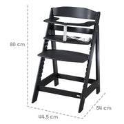 Stair elevator 'Sit up Flex', growing to the youth chair, wood painted black