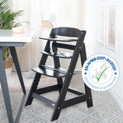 Stair elevator 'Sit up Flex', growing to the youth chair, wood painted black