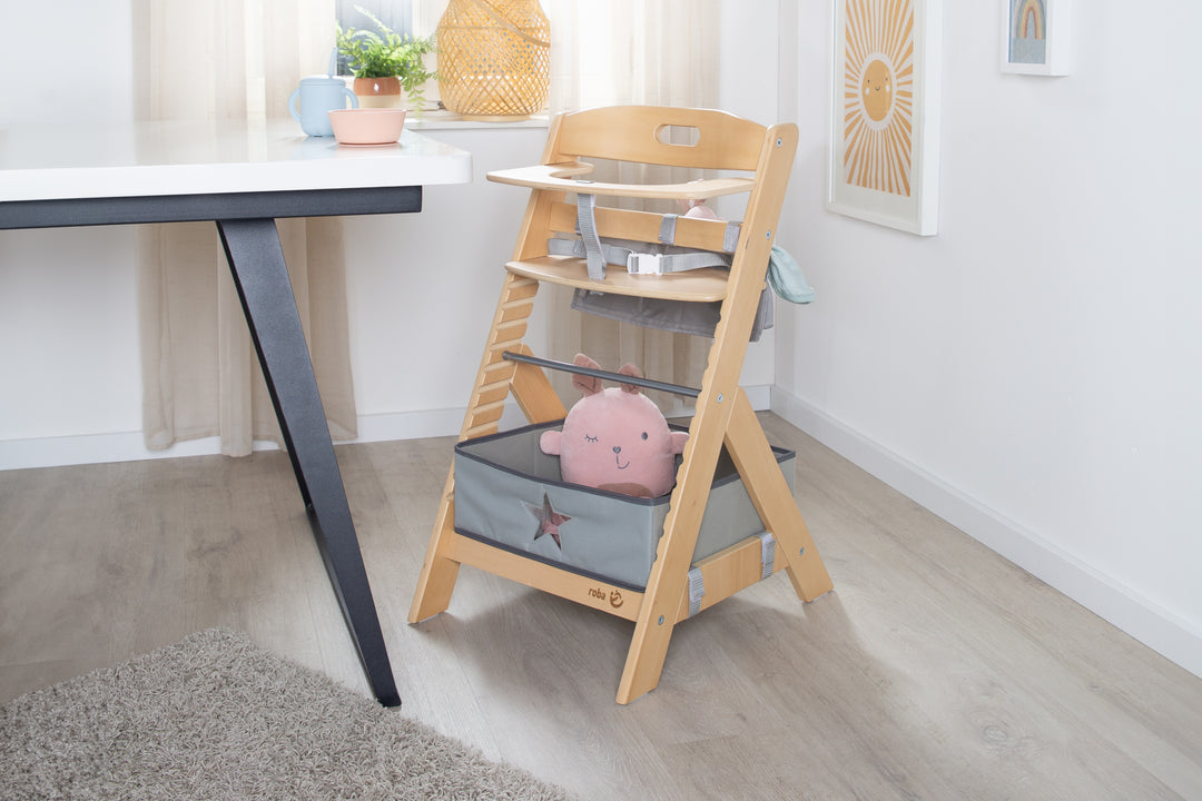 Trona para bebés 'Liv Up' con organizador incluido - Madera con certificación FSC - Natural