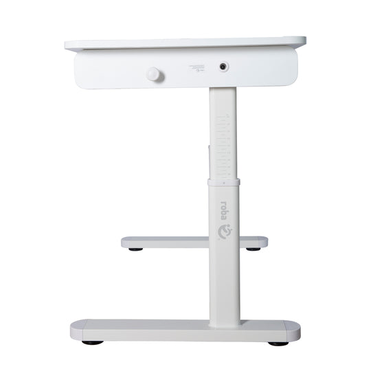 Escritorio inclinable con cajón blanco - Escritorio infantil regulable en altura 62-78 cm - Con encimera basculante y espacio de almacenamiento - Para niños y jóvenes - Ergonómico y funcional - 110 x 60 cm - Diseño moderno