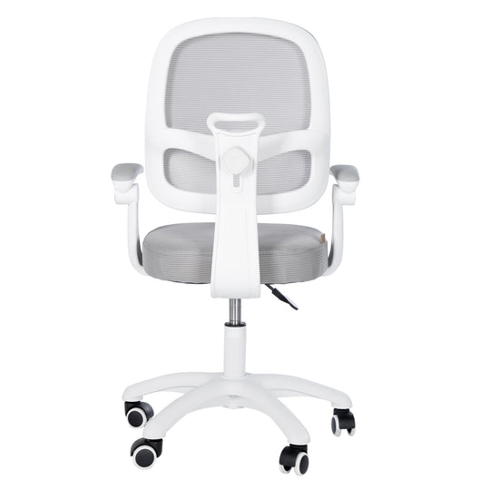 Kinderbürostuhl Smart Grow 3D - Ergonomischer Drehstuhl - Höhenverstellbar - Weiß / Grau