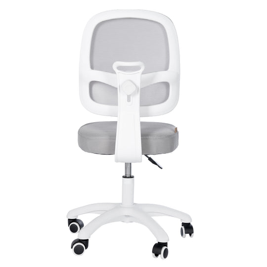 Kinderbürostuhl Smart Grow 3D - Ergonomischer Drehstuhl - Höhenverstellbar - Weiß / Grau