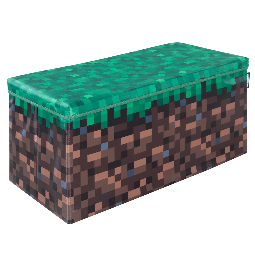 Sitz- und Aufbewahrungsbox 'Minecraft' - Grasblock groß