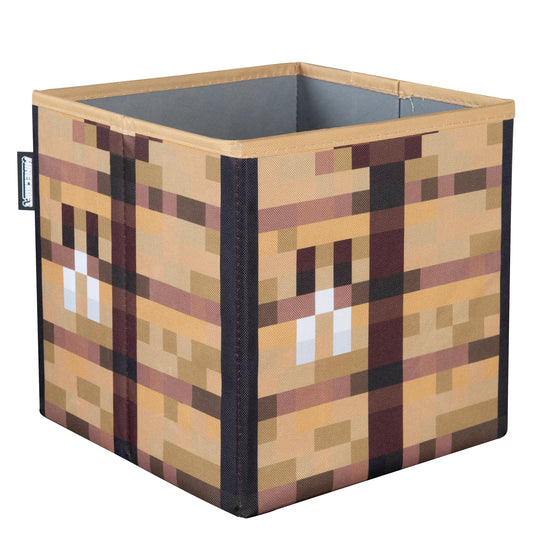 Boîtes en tissu set de 2 'Minecraft' - pliables - Creeper et boîte en bois