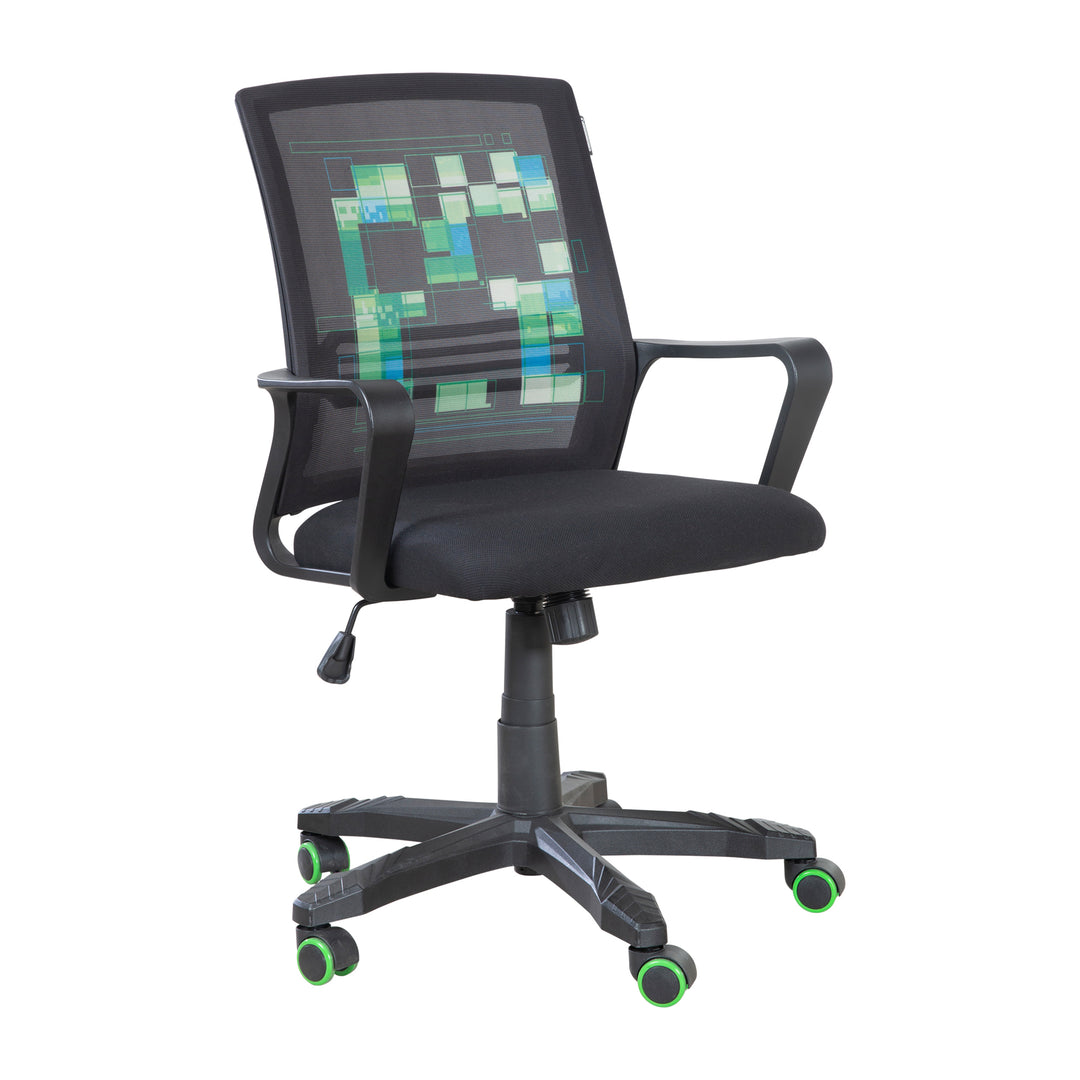 Chaise de jeu 'Minecraft' - réglable en hauteur en continu avec mécanisme de bascule