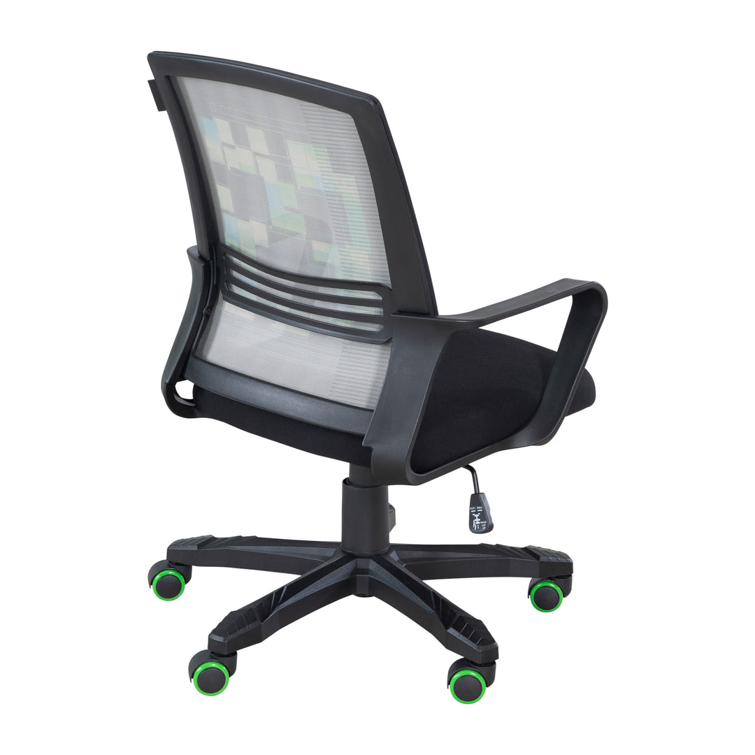 Silla gaming 'Minecraft' con mecanismo de balanceo – Altura regulable sin niveles – Negro